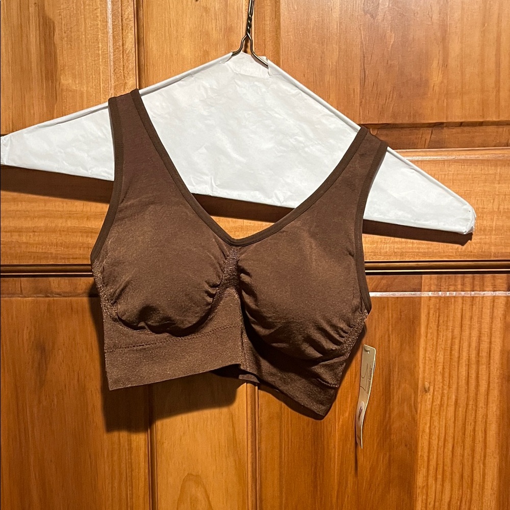 True kind Brown Seamless Padded Bralette